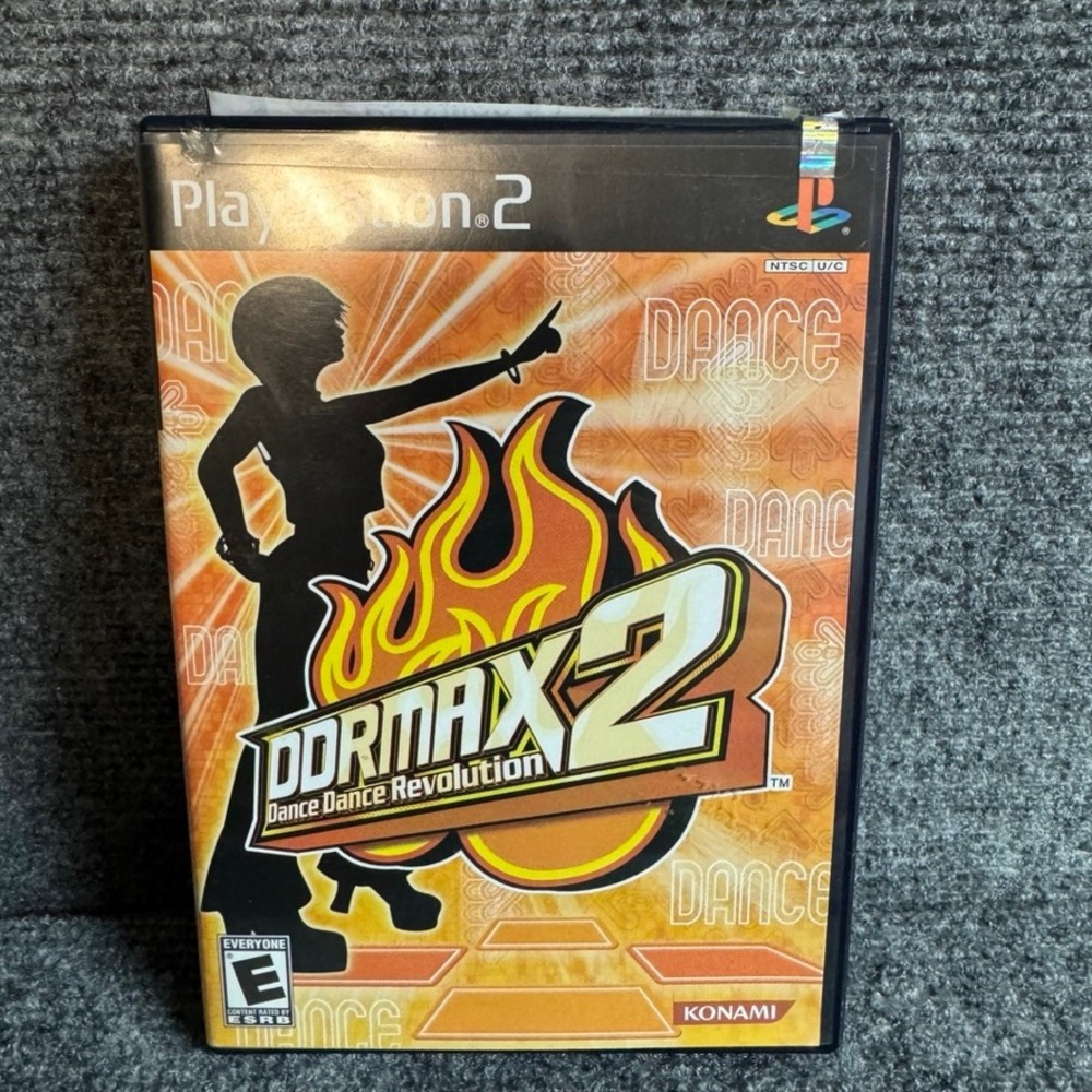 DDRMAX2 Dance Dance Revolution PS2 PlayStation 2 Konami Game Complete CIB SLUS